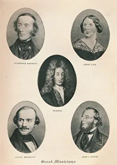 Great Musicians - Plate V. 1895 Great Musicians - Plate V. 1895