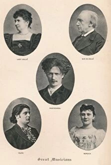 Héliog Gallery: Great Musicians - Plate X. c1880, (1895). Artist: F Jenkins Heliog