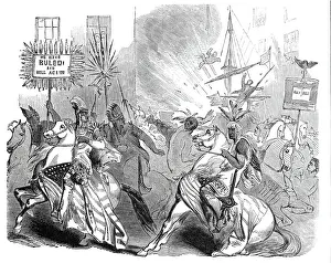 Demonstrating Gallery: Great Native Procession, in New York, 1844. Creator: Unknown