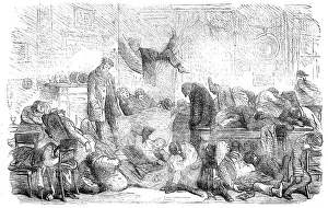 Hk Phiz Browne Prints: The Great Naval Review: No Beds - drawn by Phiz
