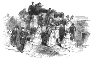 Sightseeing Prints: The Great Naval Review: sketch on Fort Monckton, 1856. Creator: Unknown