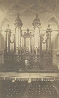 Great Organ, in Music Hall, Boston, Mass, ca.1900s. Creator: Bierstadt Brothers