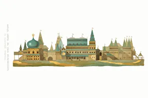 The great palace in Kolomenskoye seen from the north, 1849-1853