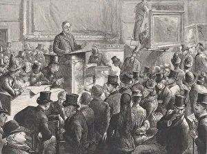 A Great Picture Sale at Christie s, from The Graphic, September 10, 1887