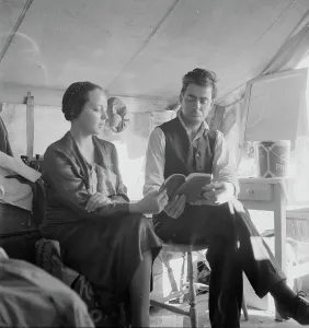 Hymn Prints: The Great Reaping Day - Oklahoma potato pickers