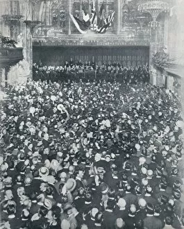 The Great Recruiting Meeting at the London Guildhall, 1914