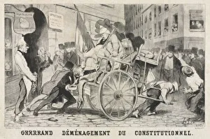 Honoredaumier French Prints: Great Removal of the Constitutional Establishment, 1846. Creator: Honore Daumier (French