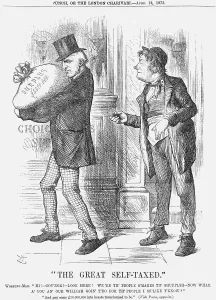 Viscount Prints: The Great Self-Taxed, 1873. Artist: Joseph Swain