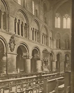 Rahere Gallery: Within Great St. Bartholomew s: Raheres Tomb in the Choir, c1935. Creator: Joel