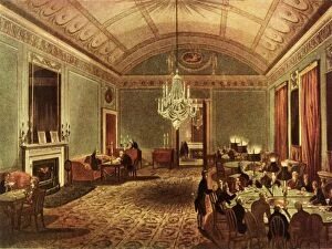 Candles Gallery: The Great Subscription Room at Brookss, St. Jamess Street, London, 1808, (1947)