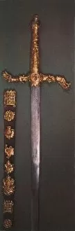 King Of Great Britain And Ireland Collection: Great Sword of State with scabbard, 1953