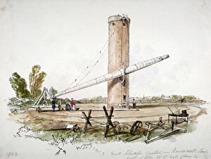Craig Gallery: The great telescope erected on Wandsworth Common, London, c1853