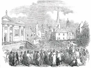 Tenants Prints: Great Tenant-Right Meeting at Kilkenny, 1850. Creator: Unknown