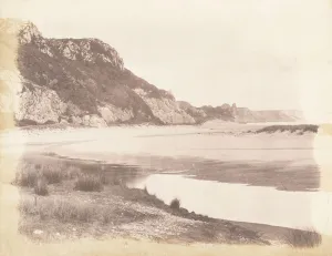 Llewelyn John Dillwyn Prints: The Great Torr and Crawley Rocks, 1853-56. Creator: John Dillwyn Llewelyn
