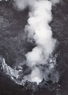 Heat Prints: Great Wairakei Geyser, late 19th-early 20th century. Creator: Unknown