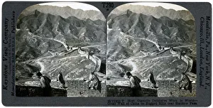 Military Engineering Prints: Great Wall of China, near Hankow Pass, China, c1900s. Artist: Keystone
