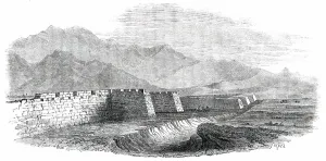 S Read Prints: The Great Wall of China, seen from the Top of the Tower, 1850. Creator: Smyth