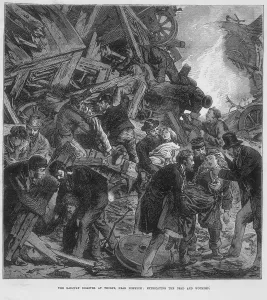 Norwich Prints: The Great Western Railway disaster at Thorpe near Norwich, 10 September 1874