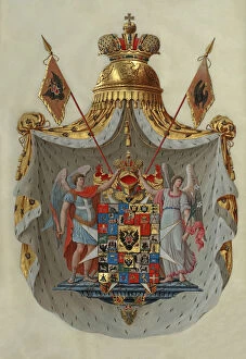Tsar Collection: Greater coat of arms of the Russian Empire of Emperor Paul I of Russia, 1800