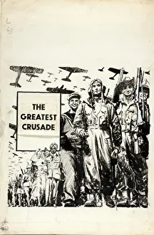 Allies Prints: The Greatest Crusade, between 1939 and 1946. Creator: Central Office of Information