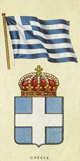 Escutcheon Prints: Greece, c1935. Creator: Unknown