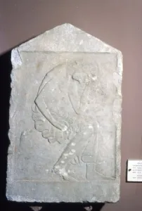 Spartan Gallery: Greece, Sparta, Funeral relief from Geraki in Severe Style, c5th century BC