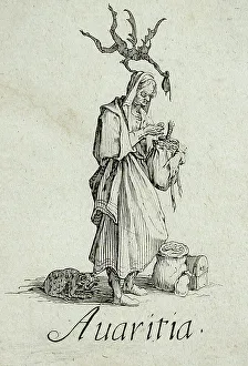 Sins Prints: Greed, c1621. Creator: Jacques Callot