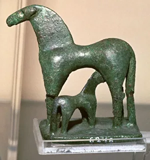 Foal Prints: Greek bronze horse and foal, 9th century BC