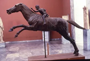 Jumping Prints: Greek Bronze Horse and Jockey, from Artemision