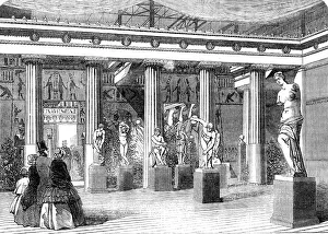 Venus De Milo Prints: The Greek Court, at the Crystal Palace, 1854. Creator: Unknown