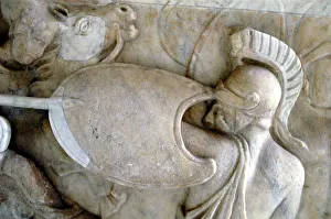 Greek Hoplite in battle against the Amazons (30BC-200AD?)