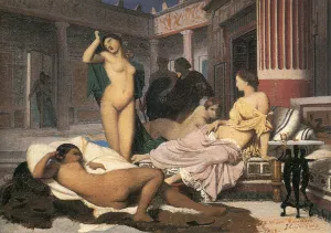 Jean Leon Prints: Greek Interior (sketch), 1848. Artist: Jean-Leon Gerome