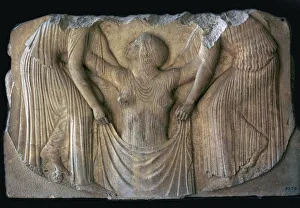 Lifting Prints: Detail from the Greek Ludovisi throne, 5th century BC