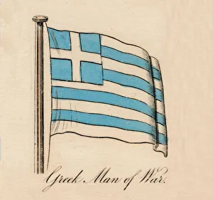 Son Co Prints: Greek Man of War, 1838