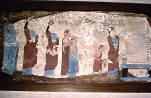 Greek Musicians at a Sacrifice, Painted on wood, c520BC-c500 BC Greek Musicians at a Sacrifice, Painted on wood, c520BC-c500 BC