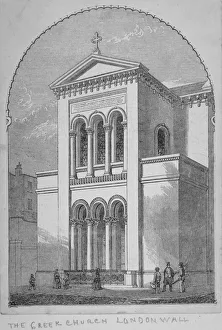 Greek Orthodox Church, Little Winchester Street, City of London, 1850