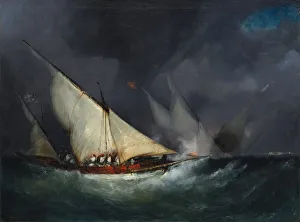 Greek Pirates Attacking a Turkish Vessel, not dated. Creator: Unknown