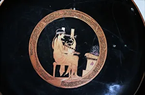 Athens Prints: Detail of Greek red-Figured Kylix