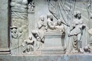 Relief Collection: Greek relief of a family sacrificing