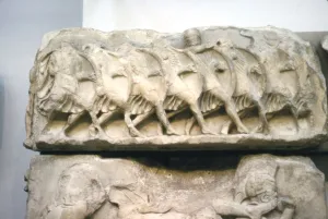 Greek relief, Greek soldiers form a Phalanx, 5th century BC Greek relief, Greek soldiers form a Phalanx, 5th century BC