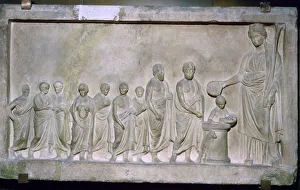 Harvesting Prints: Greek relief of a sacrifice to Demeter, 4th century BC