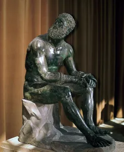 Looking Away Collection: Greek statue, the boxer of Apollonius, 1st century BC