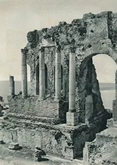 Part of the Greek Theatre, Taormina, Sicily, 1927. Artist: Eugen Poppel