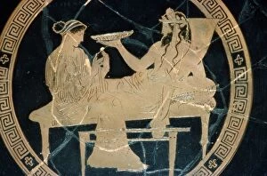 Vase Painting Gallery: Greek Vase Painting, Persephone and Hades Banqueting in the Underwold, c430 BC