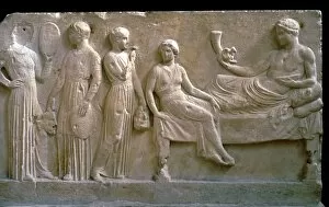 Attica Gallery: Greek votive relief of actors
