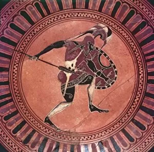Vase Painting Gallery: Greek Warrior Painted Siana Cup, c6th century BC