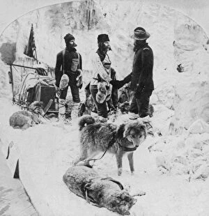 The Greely expedition, 1893.Artist: BW Kilburn