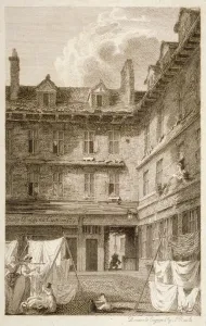 Old Bailey Prints: Green Arbour Court, Old Bailey, City of London, 1803. Artist: Samuel Rawle
