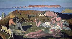 Breton Gallery: The Green Beach, Perros Guirec, 1909. Artist: Maurice Denis