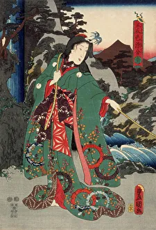 Toyokuni Iii Prints: Green, between circa 1847 and circa 1852. Creator: Utagawa Kunisada